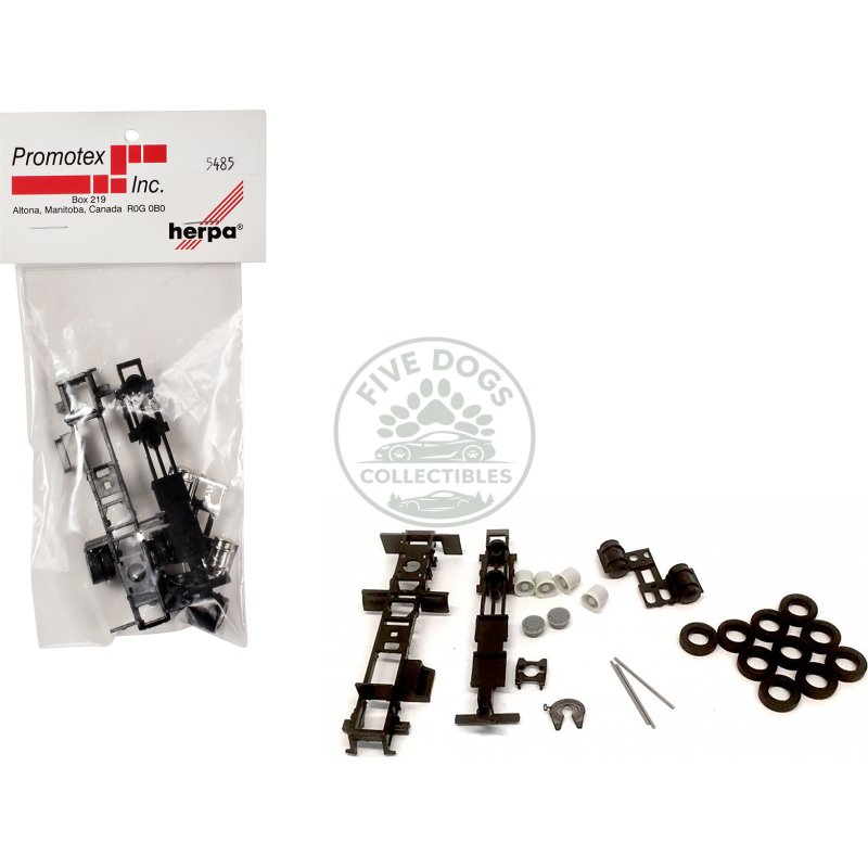 long chassis kit for kenworth peterbilt and gmc cabs 1/87 (ho) plastic model by promotex