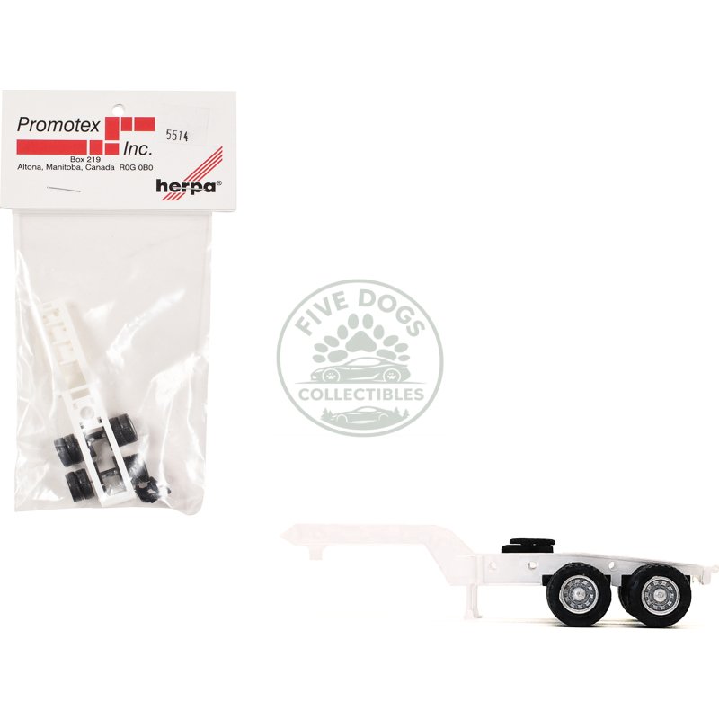 2 axle heavy equipment jeep white 1/87 (ho) plastic model by promotex