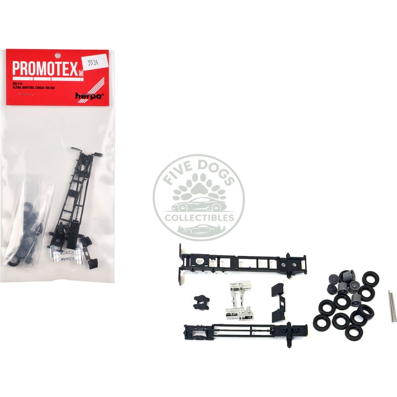 long chassis kit for mack cabs 1/87 (ho) plastic model by promotex