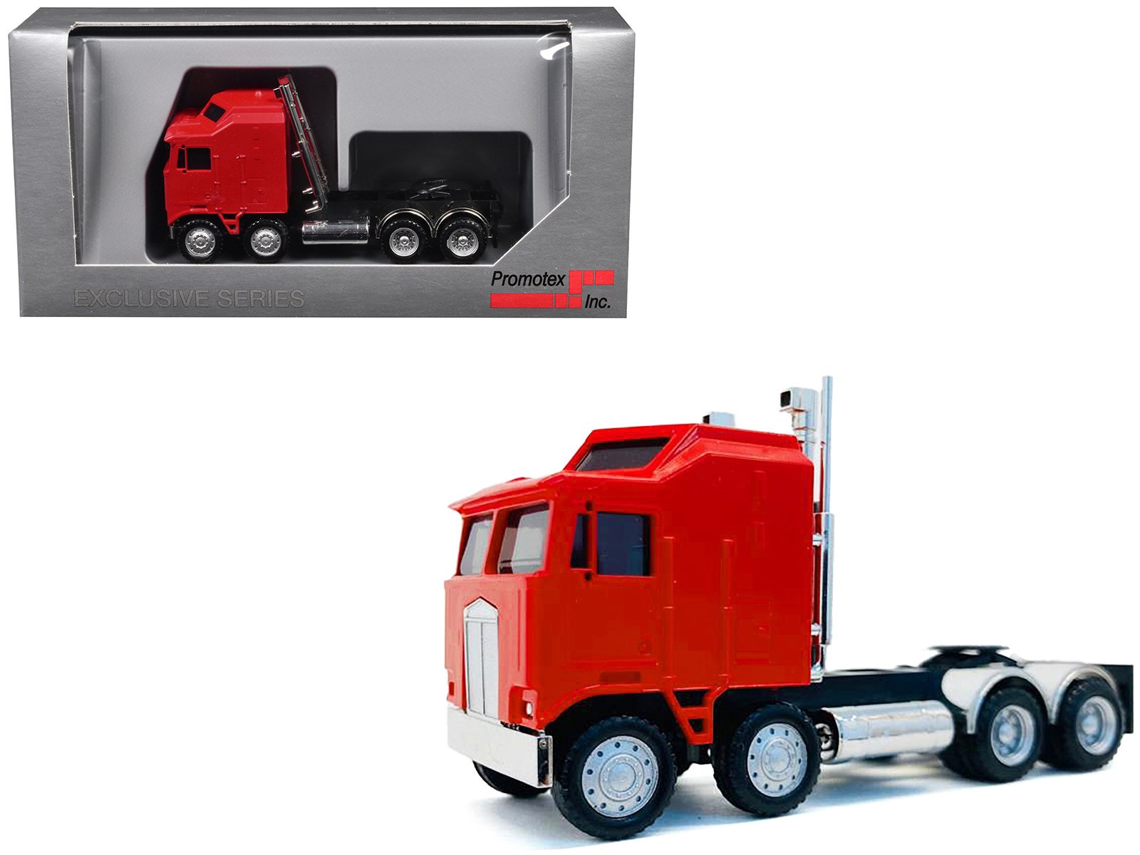 k100 5 bar grill twin steer truck tractor red 1/87 (ho) plastic model car by promotex k100 5 bar grill twin steer truck tractor red 1/87 (ho) plastic model car by promotex