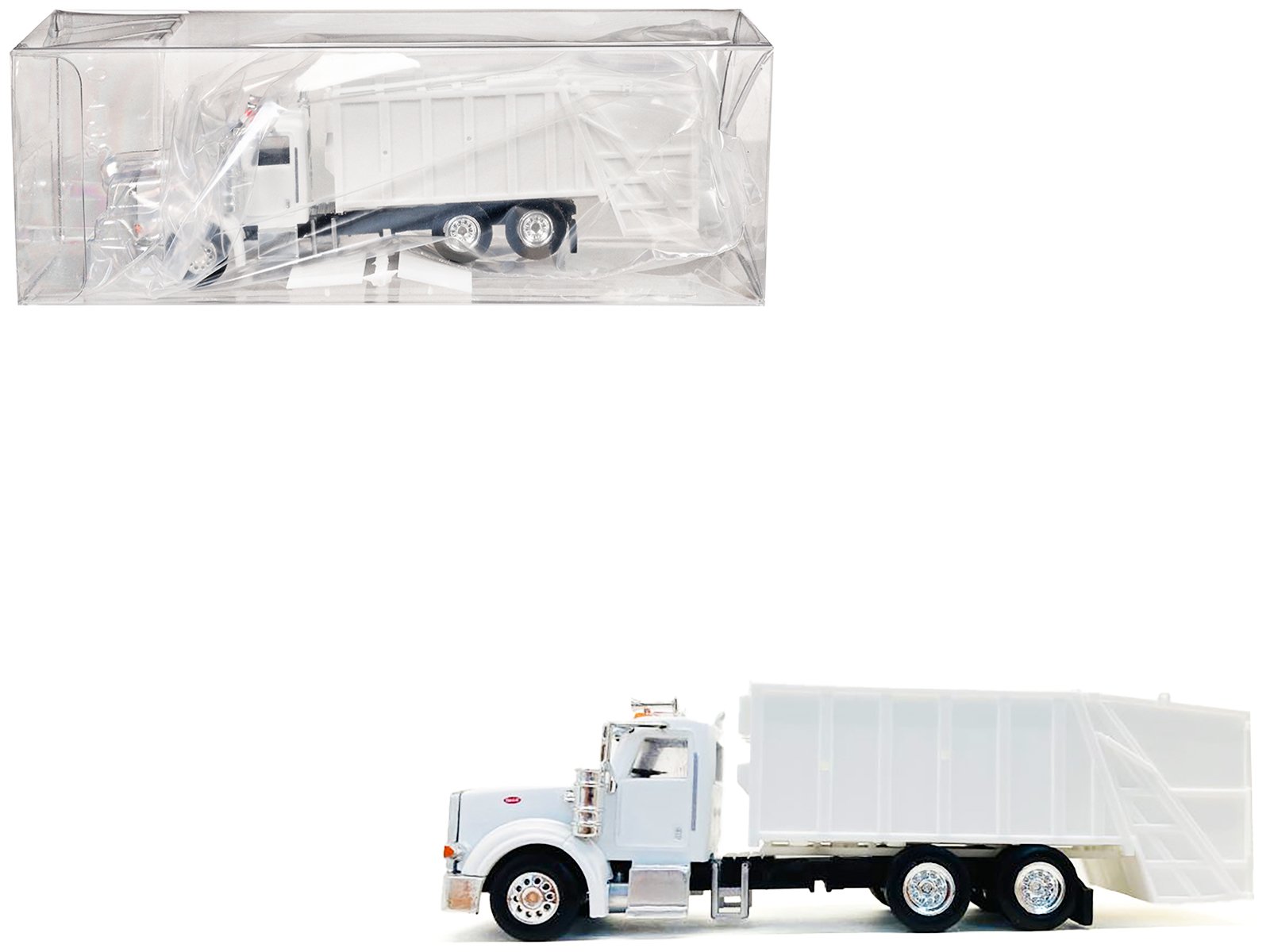 peterbilt 367 garbage truck white 1/87 (ho) plastic model car by promotex peterbilt 367 garbage truck white 1/87 (ho) plastic model car by promotex