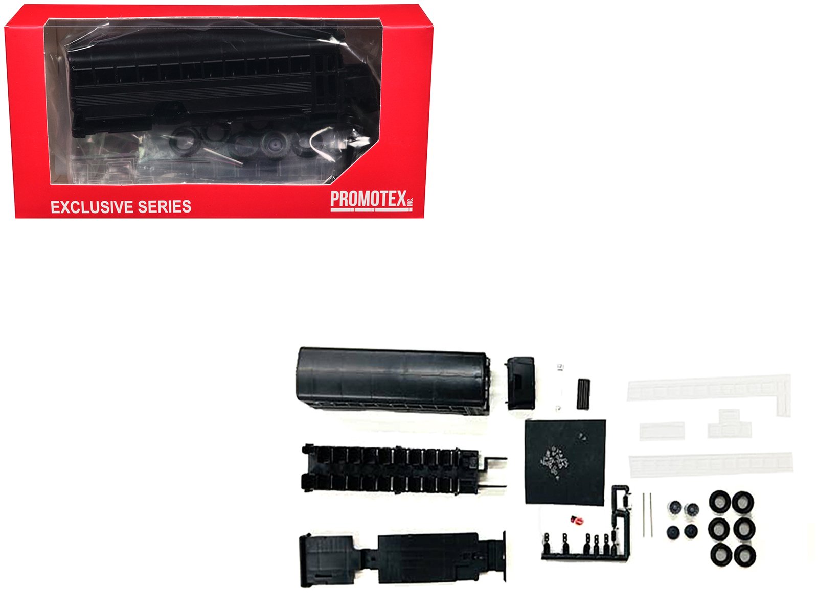 model kit school bus 1/87 (ho) plastic model by promotex model kit school bus 1/87 (ho) plastic model by promotex