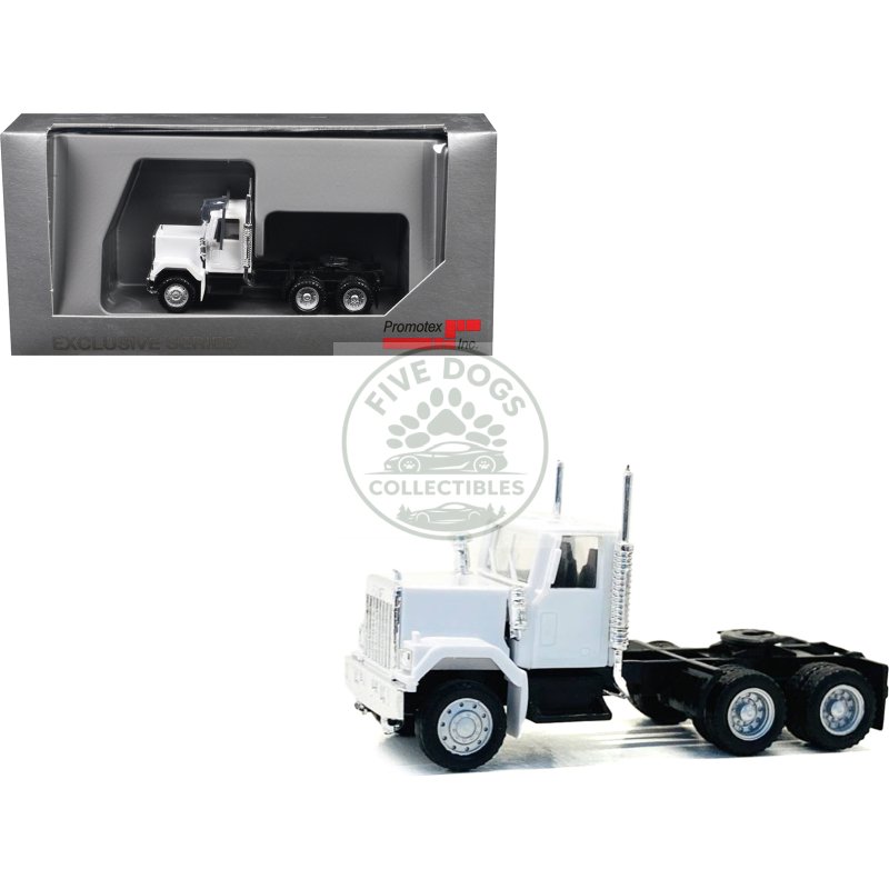 gmc short day cab white 1/87 (ho) plastic model car by promotex