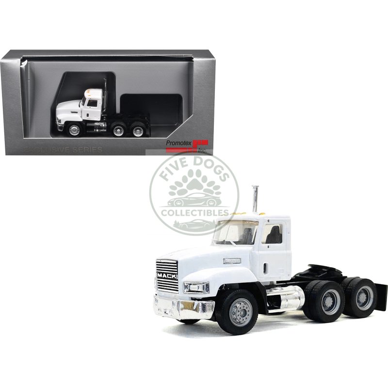 mack 603 short day cab white 1/87 (ho) plastic model car by promotex