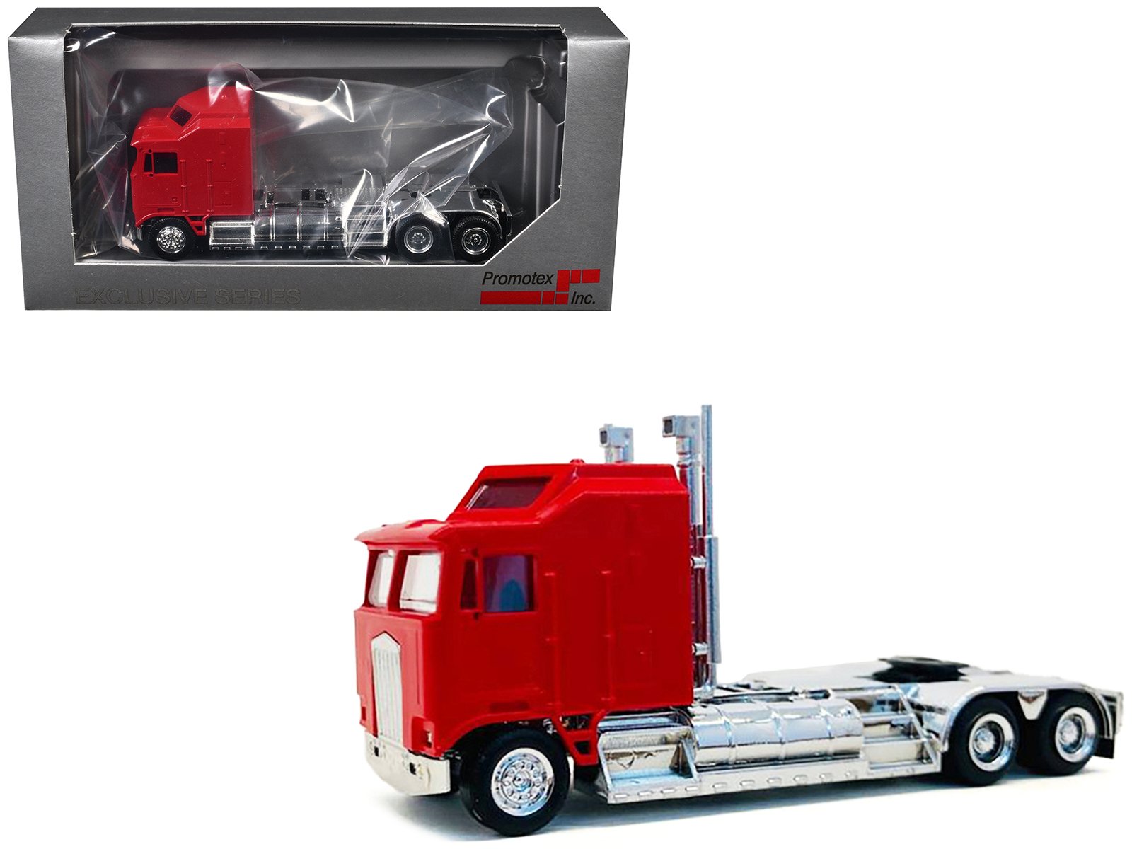 kenworth k100 with 5 bar grill and xxl chassis red 1/87 (ho) plastic model by promotex kenworth k100 with 5 bar grill and xxl chassis red 1/87 (ho) plastic model by promotex