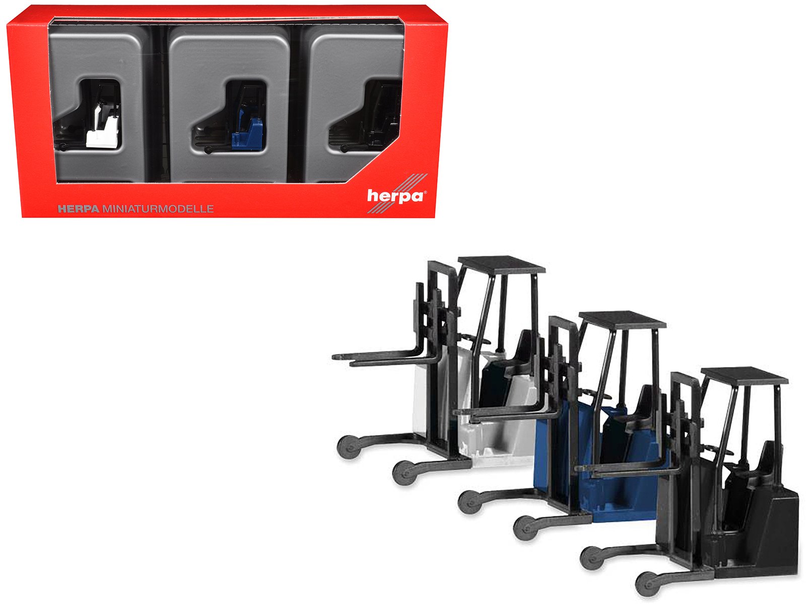 forklifts with trailer bumper 3 piece set 1/87 (ho) plastic models by promotex forklifts with trailer bumper 3 piece set 1/87 (ho) plastic models by promotex