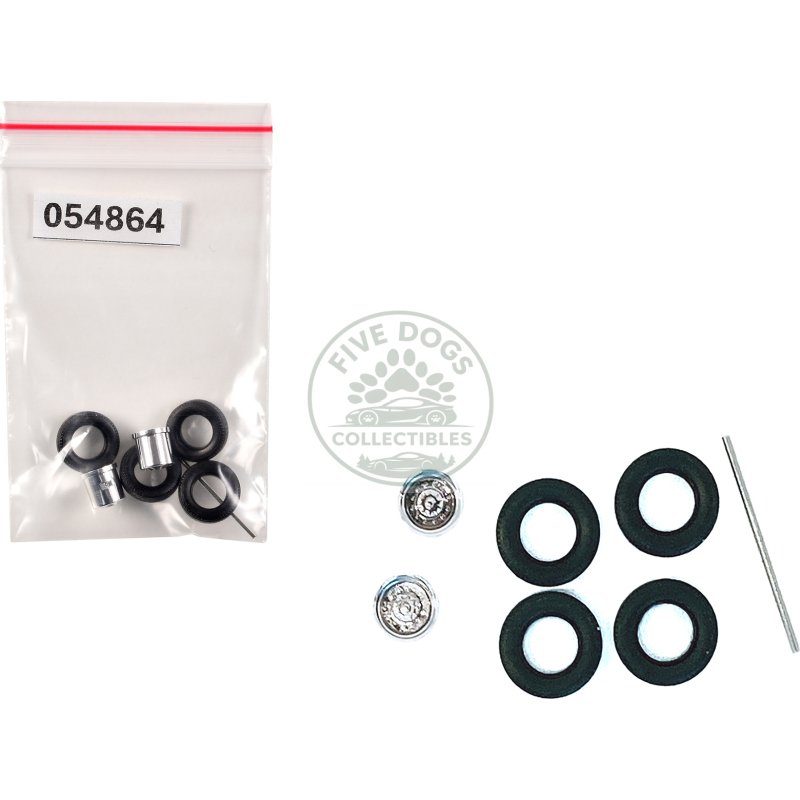 rear wheelset planetary chrome 1/87 (ho) plastic model by promotex