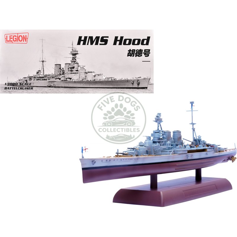 hms hood battlecruiser "british royal navy" 1/1000 diecast model by legion