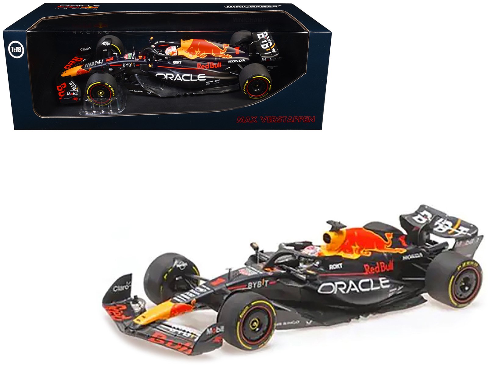 red bull racing rb19 #1 max verstappen "oracle" winner f1 formula one "japanese gp" (2023) with driver limited edition to 180 pieces worldwide 1/18 diecast model car by minichamps red bull racing rb19 #1 max verstappen "oracle" winner f1 formula one "japanese gp" (2023) with driver limited edition to 180 pieces worldwide 1/18 diecast model car by minichamps