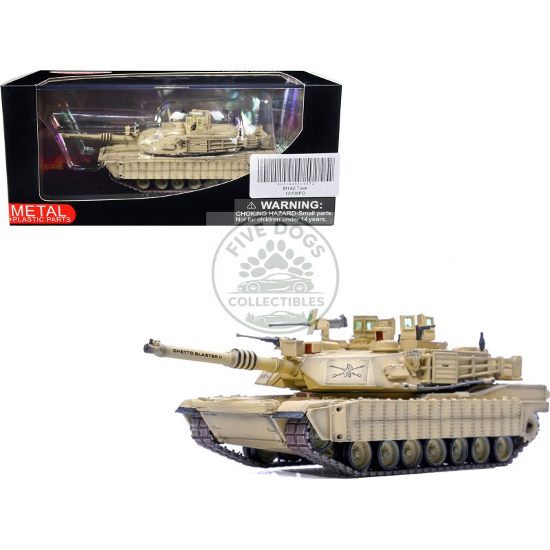 general dynamics m1a2 abrams tusk tank 1/72 diecast model by panzerkampf