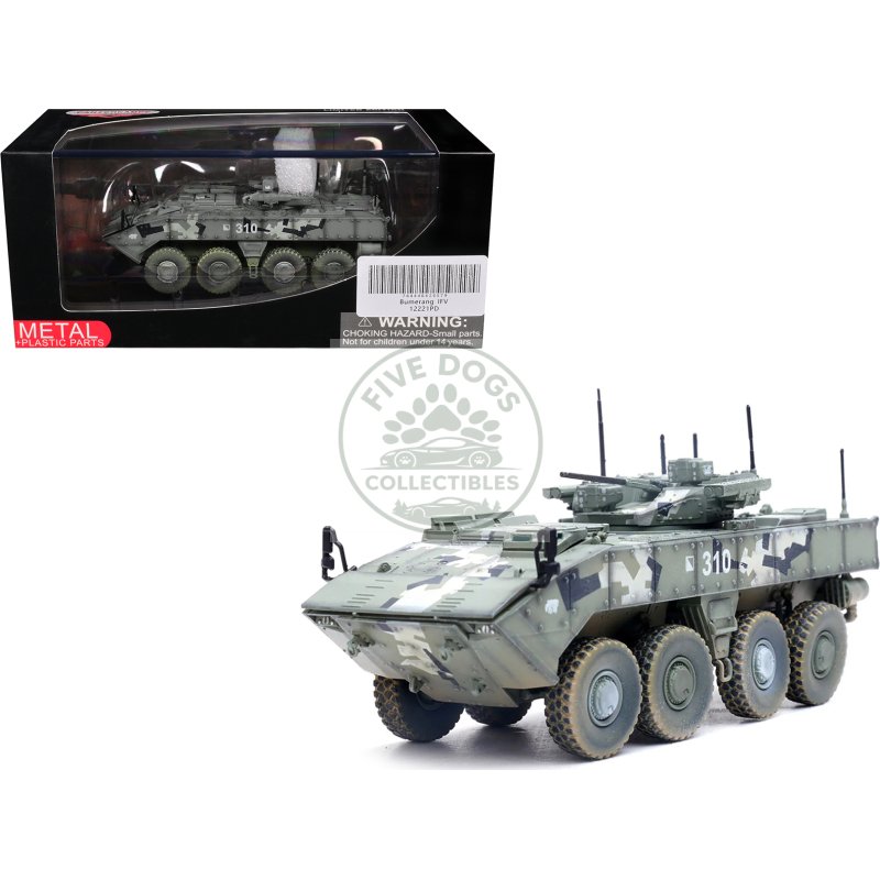 bumerang (object k 17) ifv (infantry fighting vehicle) "russian army" digital green camouflage "armor premium" series 1/72 diecast model by panzerkampf