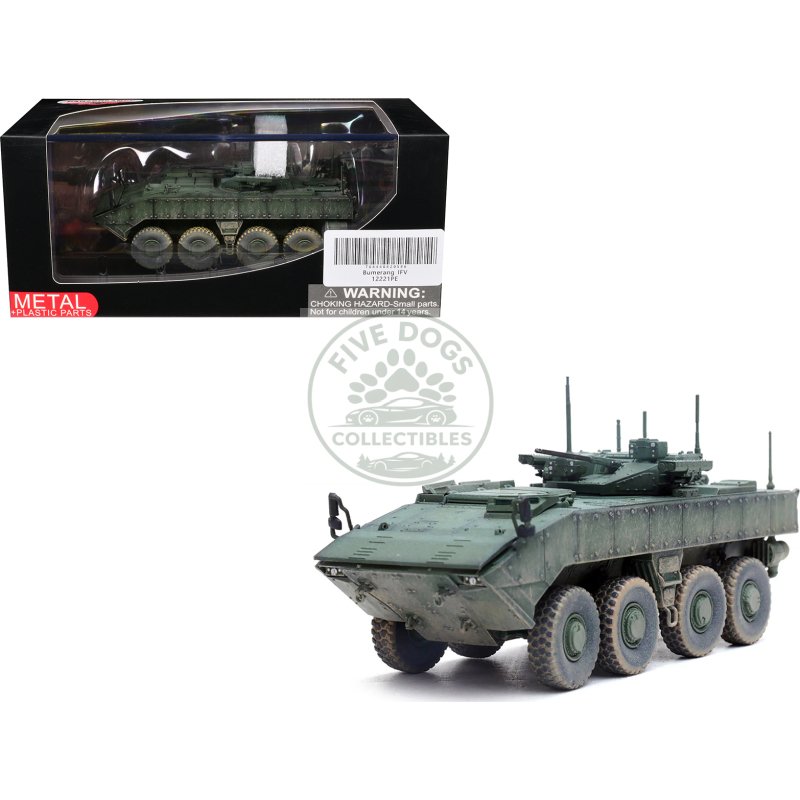 bumerang (object k 17) ifv (infantry fighting vehicle) "russian army" green camouflage "armor premium" series 1/72 diecast model by panzerkampf
