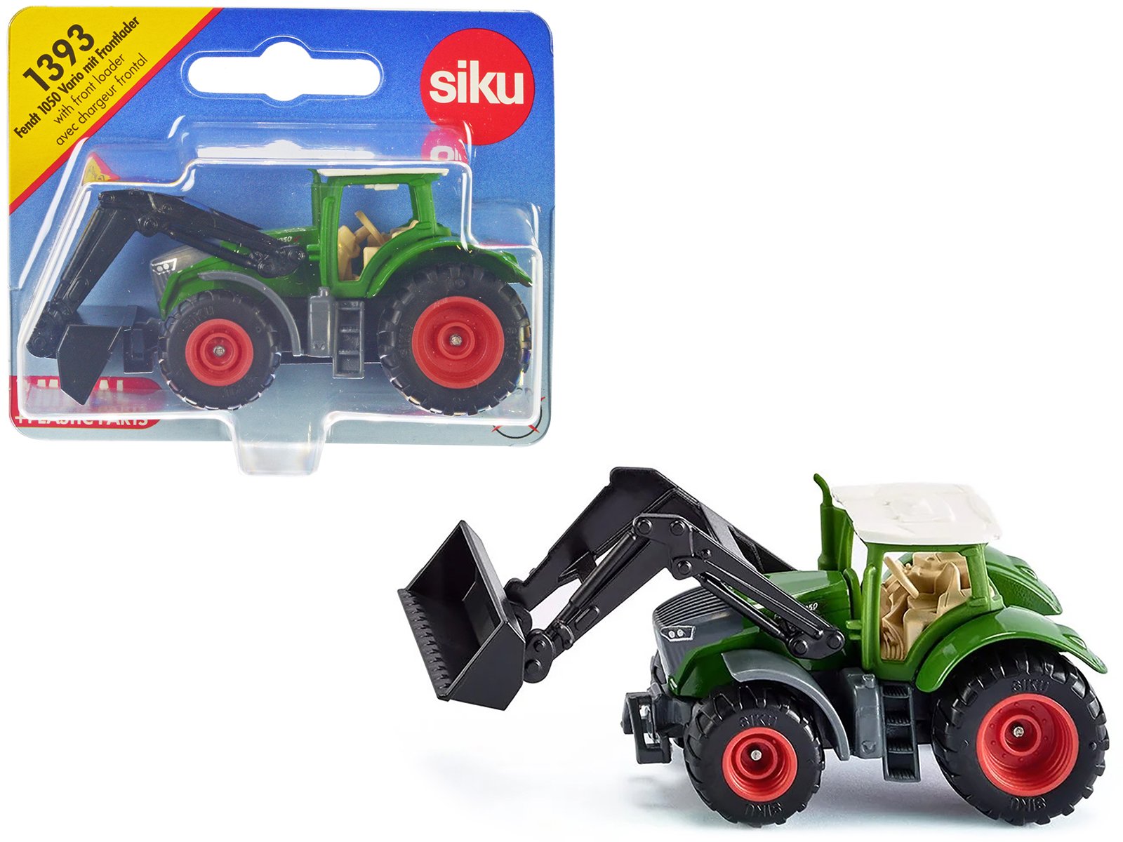 fendt 1050 vario tractor with front loader green with white top diecast model by siku fendt 1050 vario tractor with front loader green with white top diecast model by siku