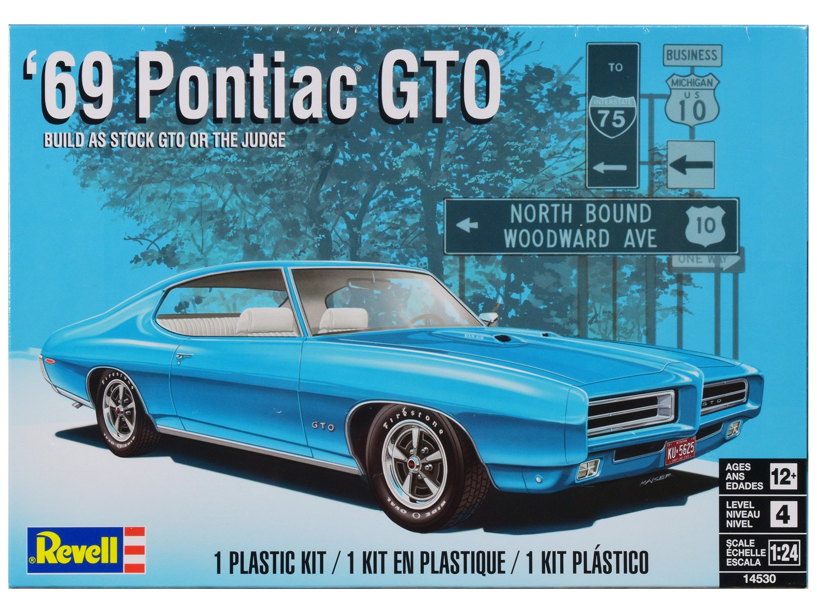level 4 model kit 1969 pontiac gto 2 in 1 kit 1/24 scale model by revell level 4 model kit 1969 pontiac gto 2 in 1 kit 1/24 scale model by revell