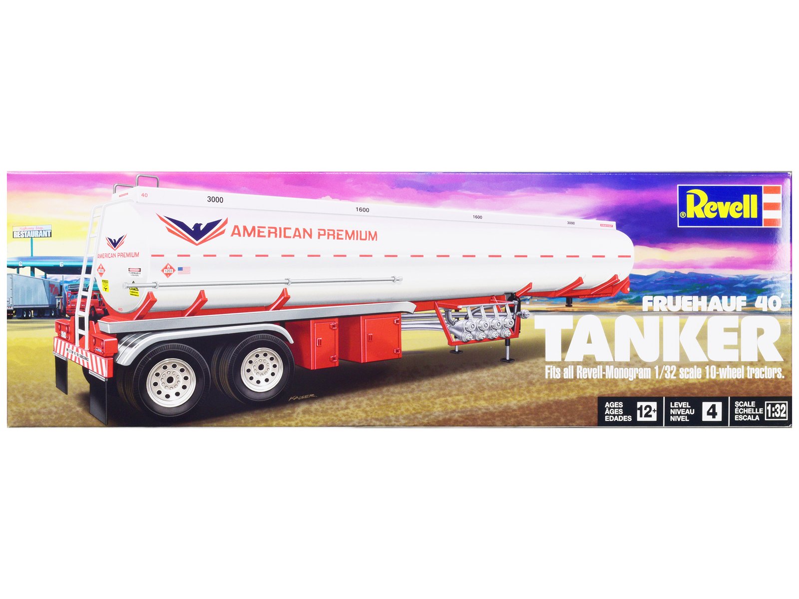 level 4 model kit fruehauf 40' tanker trailer 1/32 scale model by revell level 4 model kit fruehauf 40' tanker trailer 1/32 scale model by revell