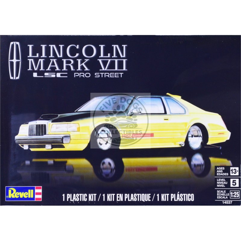 level 5 model kit lincoln mark vii lsc pro street 1/25 scale model by revell