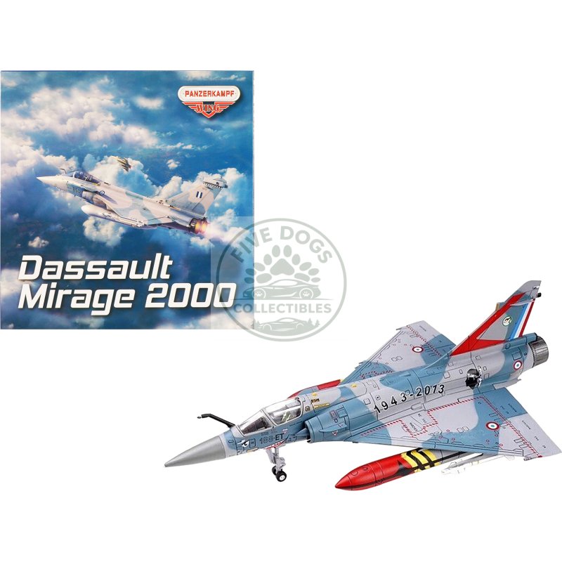 dassault mirage 2000 5f fighter aircraft "70th anniversary of corsica squadron" french air force "wing" series 1/72 diecast model by panzerkampf
