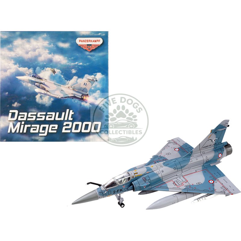 dassault mirage 2000 5f fighter aircraft "2 fk cigognes" french air force "wing" series 1/72 diecast model by panzerkampf