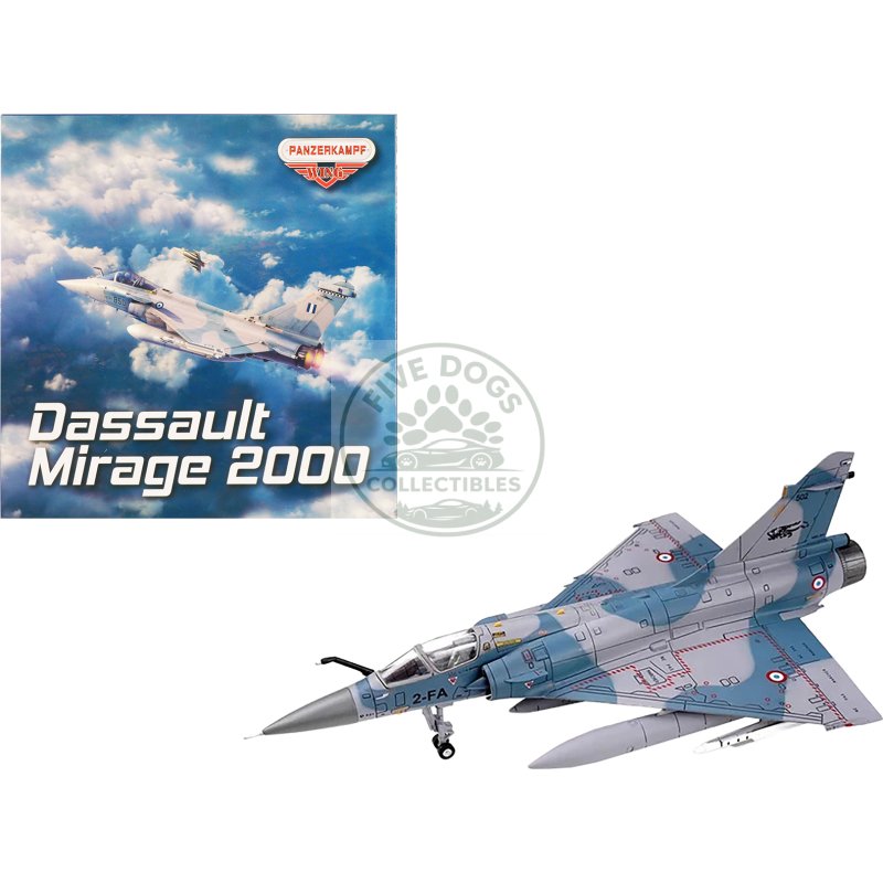 dassault mirage 2000 5f fighter aircraft "2 fa cigognes" french air force "wing" series 1/72 diecast model by panzerkampf