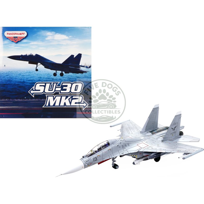 sukhoi su 30mkk flanker g fighter aircraft #13 "people's liberation army (pla) naval aviation's sea and air eagle regiment" chinese air force "wing" series 1/72 diecast model by panzerkampf