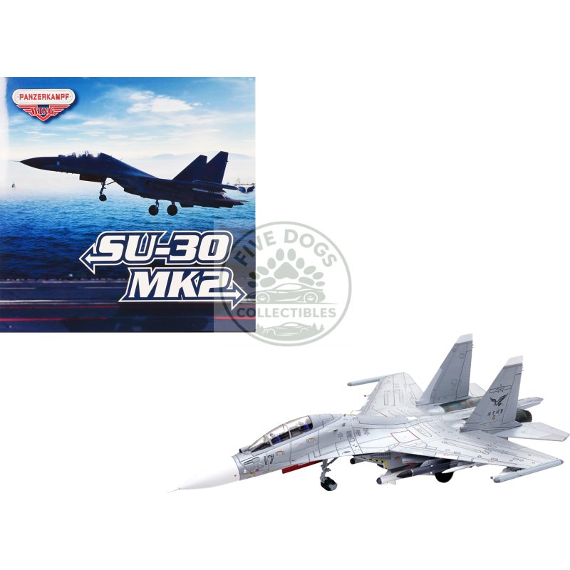 sukhoi su 30mkk flanker g fighter aircraft #17 "people's liberation army (pla) naval aviation's sea and air eagle regiment" chinese air force "wing" series 1/72 diecast model by panzerkampf