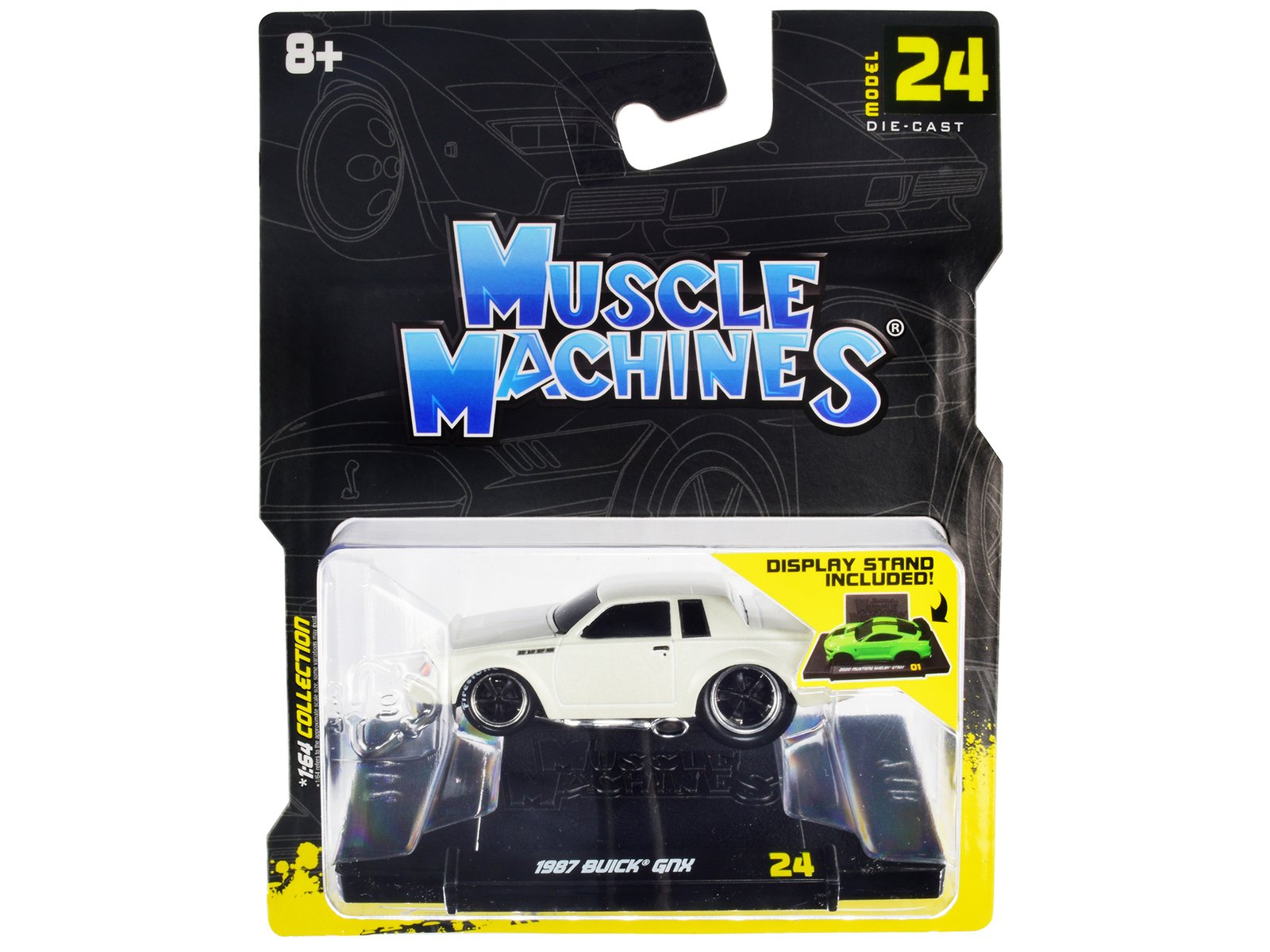 1987 buick gnx pearl white 1/64 diecast model car by muscle machines 1987 buick gnx pearl white 1/64 diecast model car by muscle machines