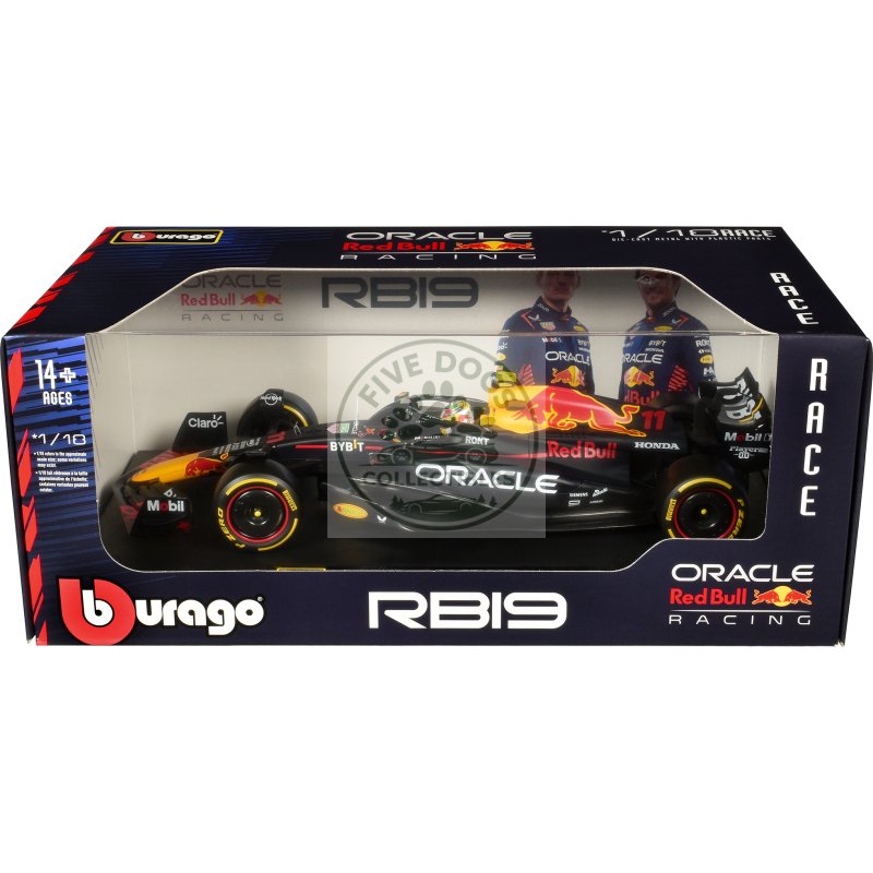 red bull racing rb19 #11 sergio perez "oracle" formula one f1 world championship (2023) "race" series 1/18 diecast model car by bburago