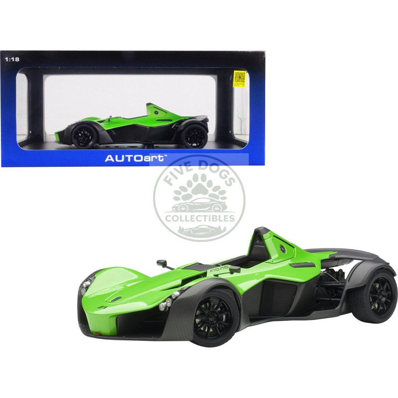 bac mono metallic green 1/18 model car by autoart
