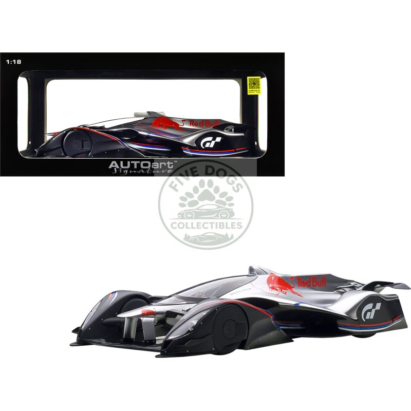 red bull x2014 fan car sebastian vettel hyper silver 1/18 model car by autoart