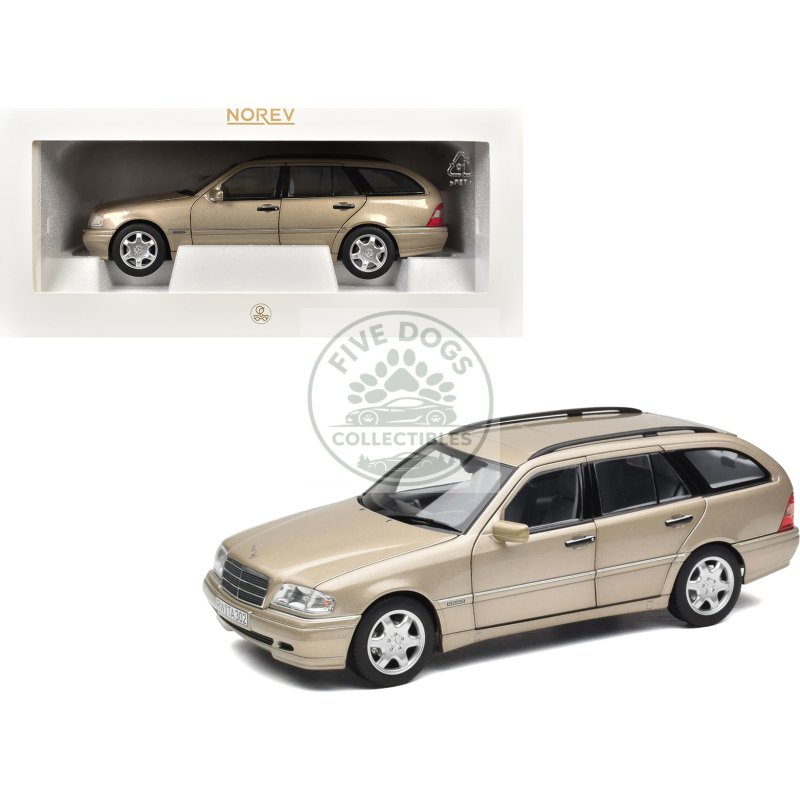 1997 mercedes benz c class t model smoke silver metallic 1/18 diecast model car by norev