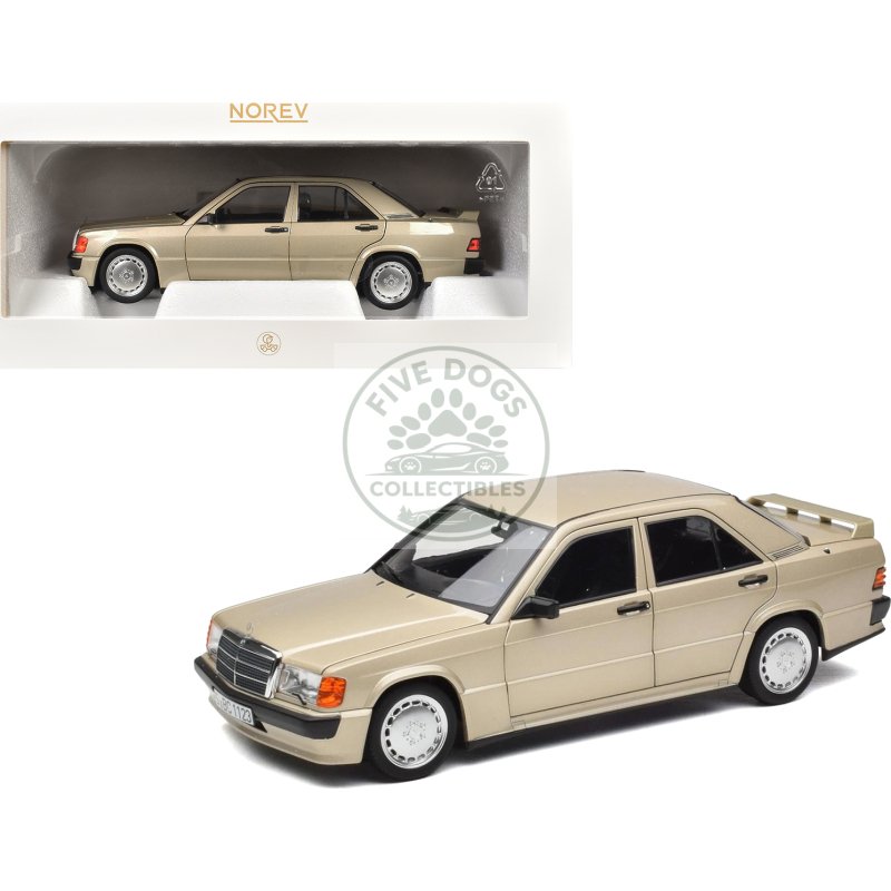 1984 mercedes benz 190e 2.3 16 smoke silver metallic 1/18 diecast model car by norev