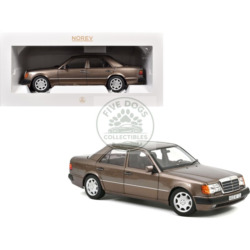 1990 mercedes benz 500 e impala brown metallic 1/18 diecast model car by norev