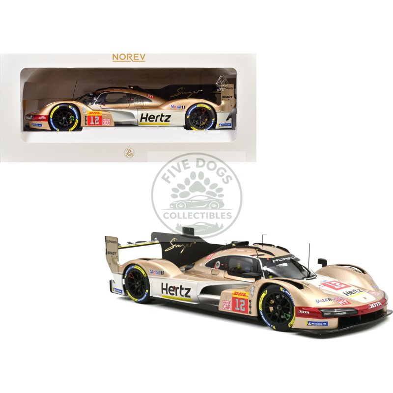 porsche 963 #12 callum ilott will stevens "hertz team jota" winner "6 hours of spa francorchamps" (2024) 1/18 diecast model car by norev