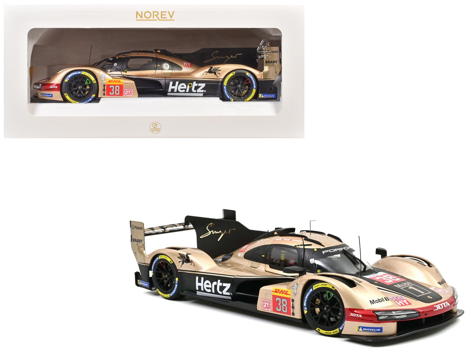 porsche 963 #38 jenson button phil hanson oliver rasmussen "hertz team jota" "lone star le mans" (2024) 1/18 diecast model car by norev porsche 963 #38 jenson button phil hanson oliver rasmussen "hertz team jota" "lone star le mans" (2024) 1/18 diecast model car by norev