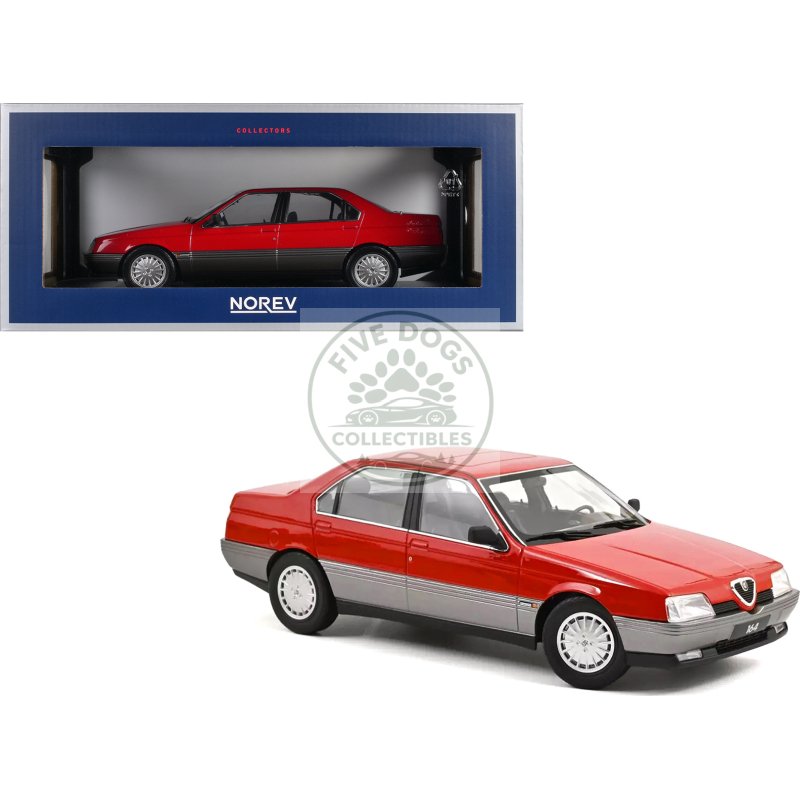 1991 alfa romeo 164 red 1/18 diecast model car by norev