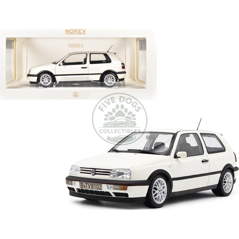 1996 volkswagen golf gti candy white "20 years anniversary edition" 1/18 diecast model car by norev