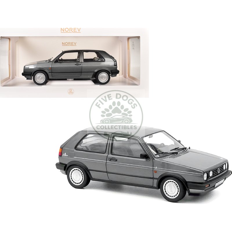 1989 volkswagen golf champion gray metallic 1/18 diecast model car by norev