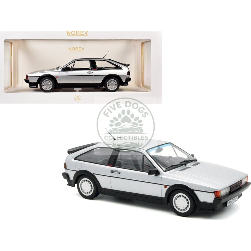 1988 volkswagen scirocco gtx 16v flash silver metallic 1/18 diecast model car by norev