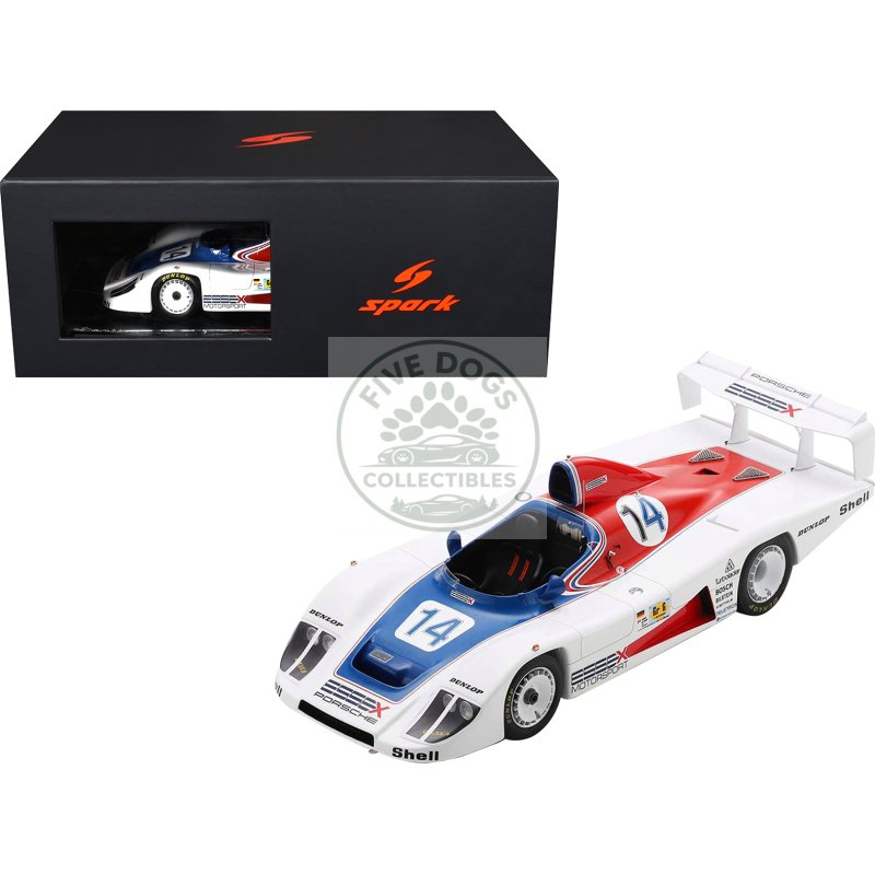 porsche 936 #14 bob wollek hurley haywood "essex motorsport porsche" "24 hours of le mans" (1979) with acrylic display case 1/18 model car by spark