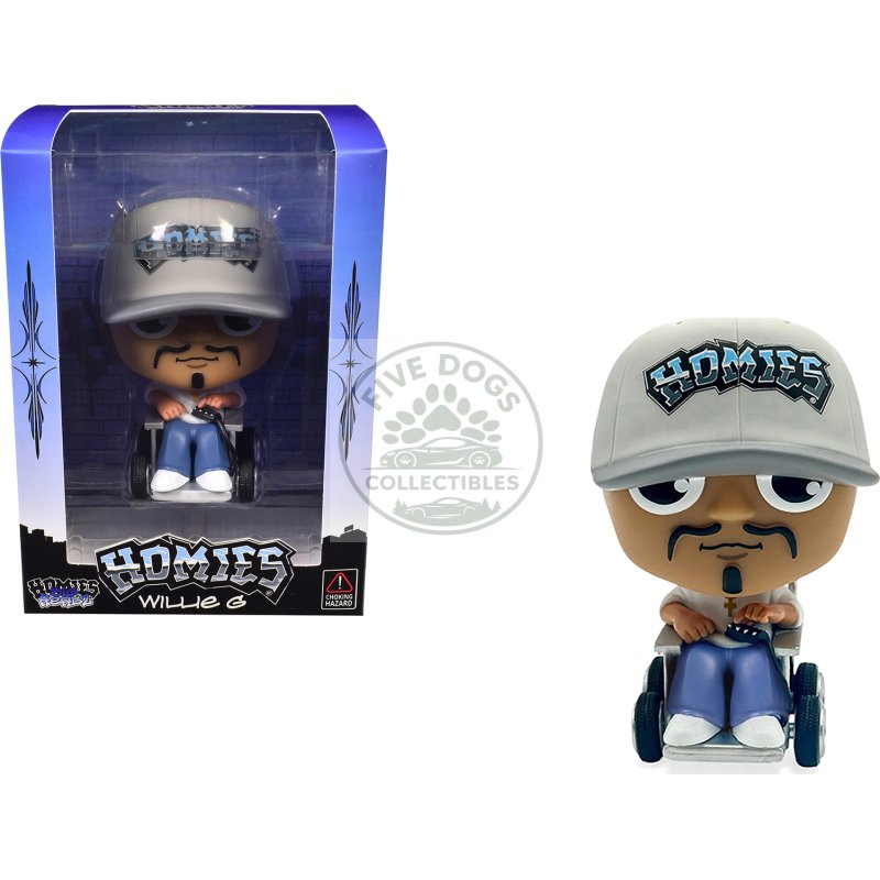 willie g 4.5" figure "homies big headz" series 5 model by homies