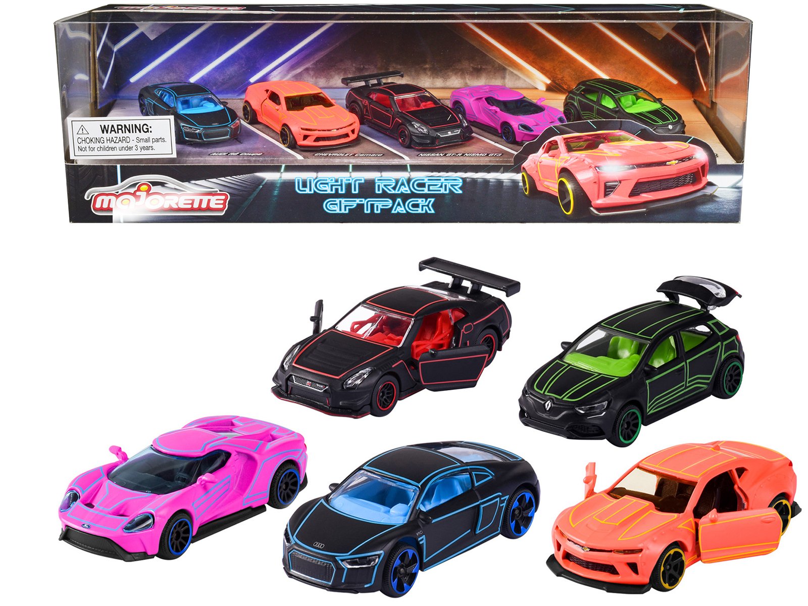 light racer giftpack (2023) 5 piece set 1/64 diecast model cars by majorette light racer giftpack (2023) 5 piece set 1/64 diecast model cars by majorette