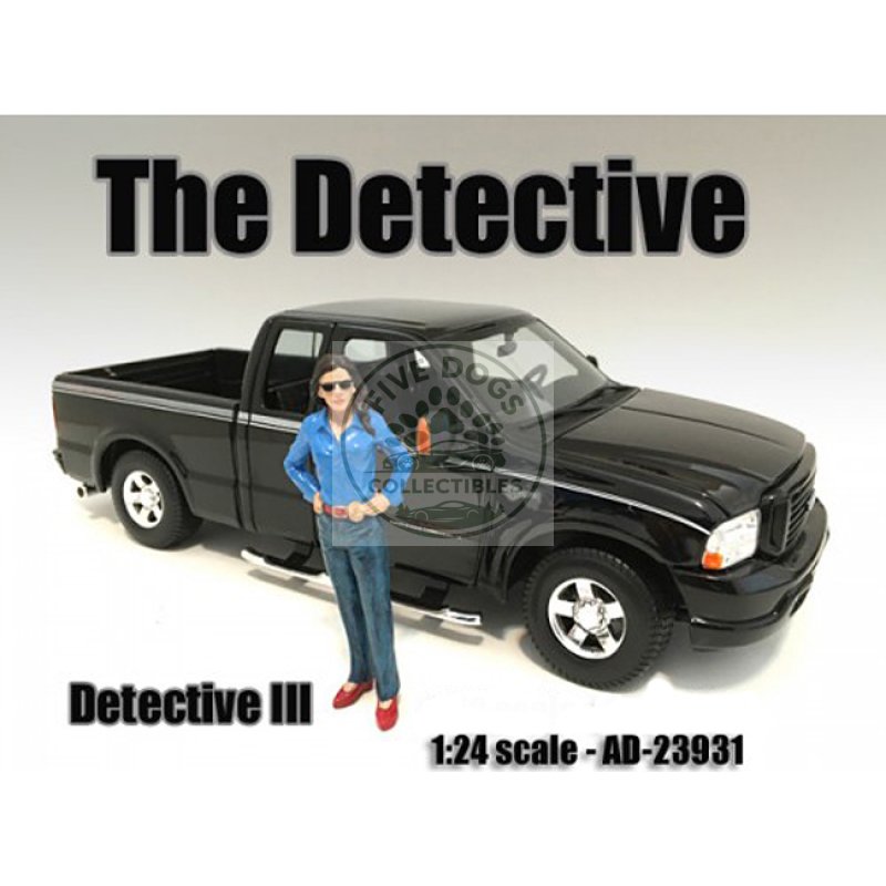 "the detective #3" figure for 1:24 scale models by american diorama