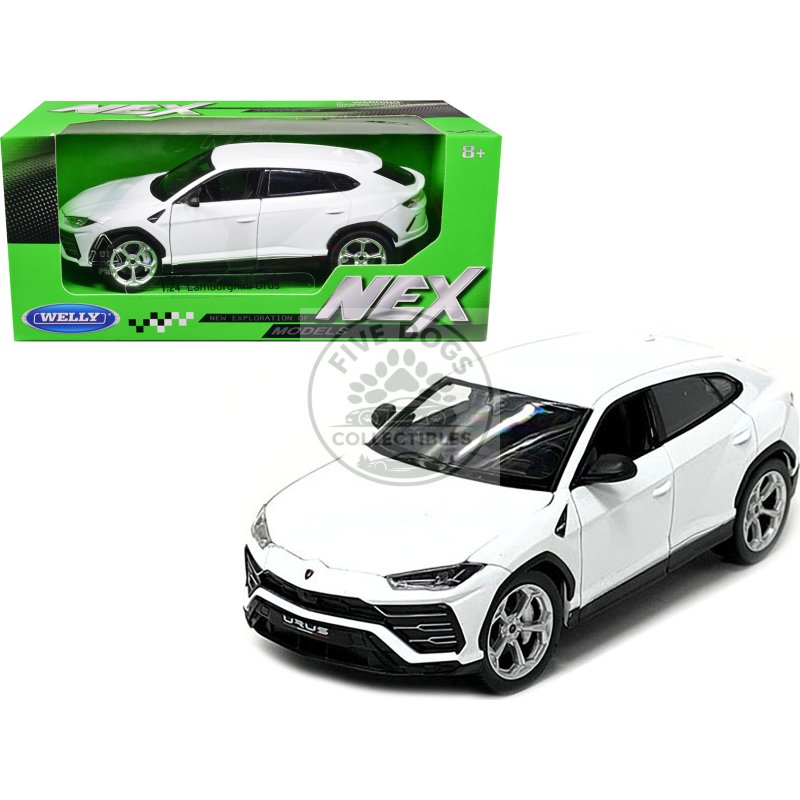 lamborghini urus white "nex models" 1/24 diecast model car by welly