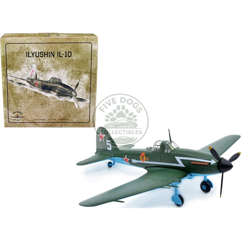 ilyushin il 10 ground attack aircraft (ussr 1944) 1/72 diecast model by warbirds of wwii