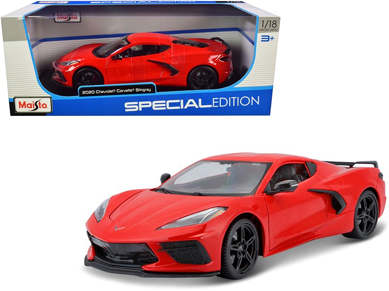 2020 chevrolet corvette stingray c8 red 1/18 diecast model car by maisto 2020 chevrolet corvette stingray c8 red 1/18 diecast model car by maisto