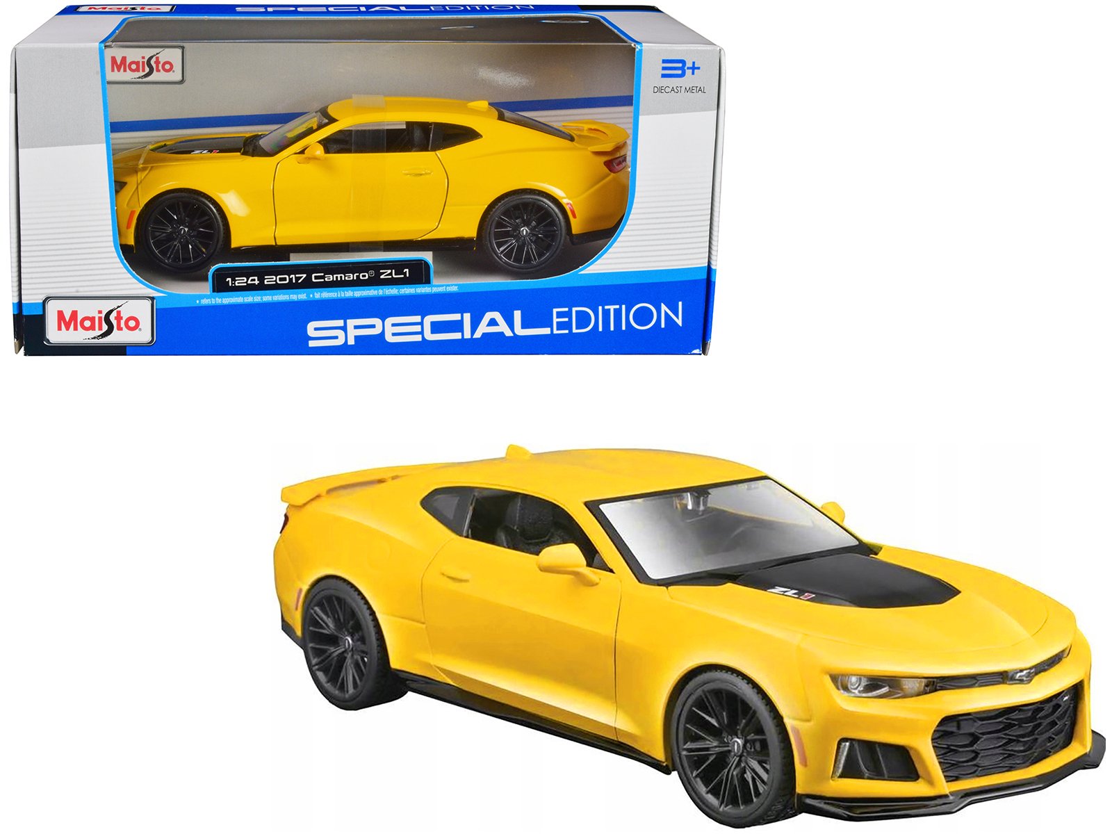 2017 chevrolet camaro zl1 yellow metallic "special edition" 1/24 diecast model car by maisto 2017 chevrolet camaro zl1 yellow metallic "special edition" 1/24 diecast model car by maisto
