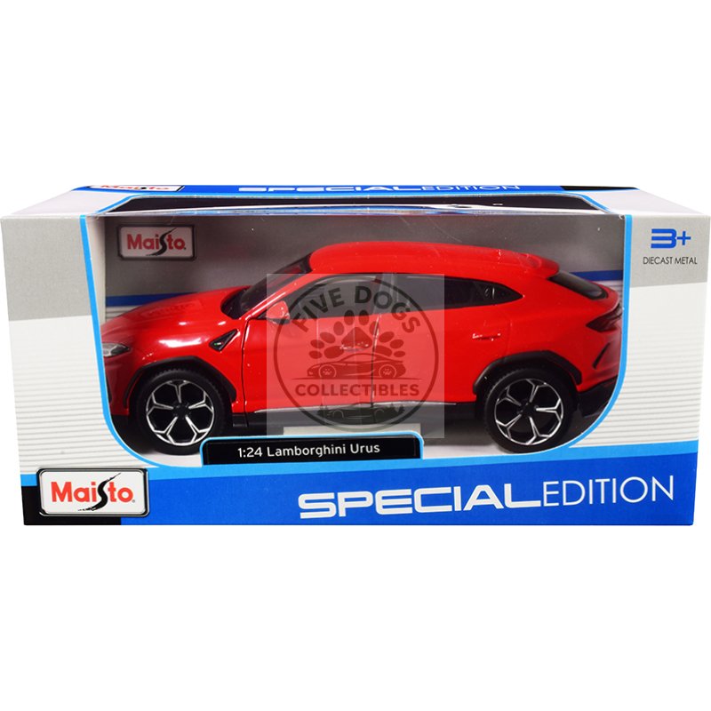 lamborghini urus red "special edition" series 1/24 diecast model car by maisto