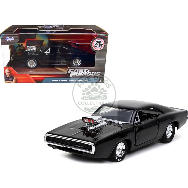 dom's 1970 dodge charger 500 black "fast & furious 9 f9" (2021) movie 1/32 diecast model car by jada
