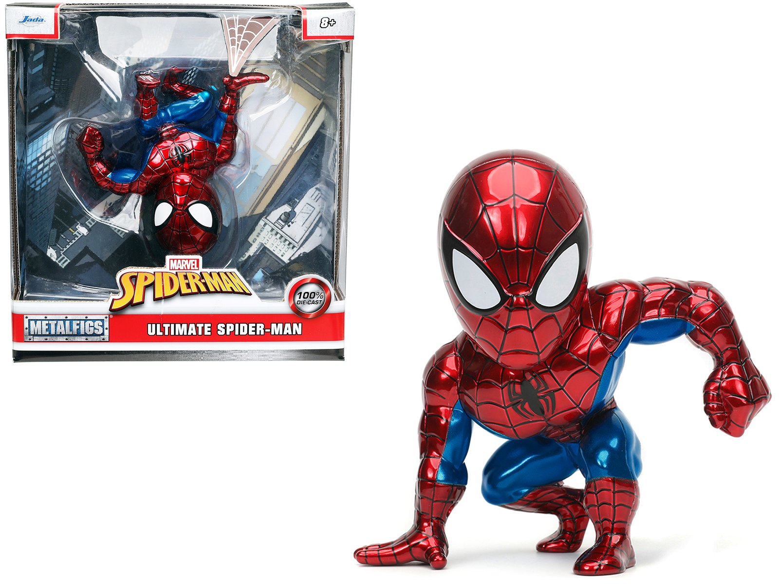 ultimate spider man 5" diecast figure "marvel's spider man" "metalfigs" series by jada ultimate spider man 5" diecast figure "marvel's spider man" "metalfigs" series by jada