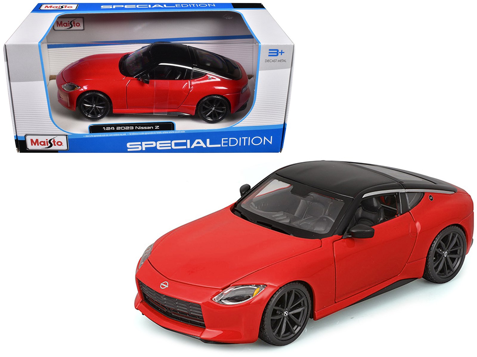 2023 nissan z red with black top "special edition" series 1/24 diecast model car by maisto 2023 nissan z red with black top "special edition" series 1/24 diecast model car by maisto